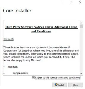instalar core